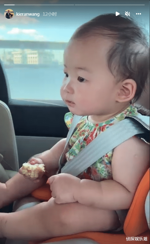 朱珠|朱珠老公晒女儿,11个月王珠宝啃玉米萌态百出,完美遗传妈妈梨涡