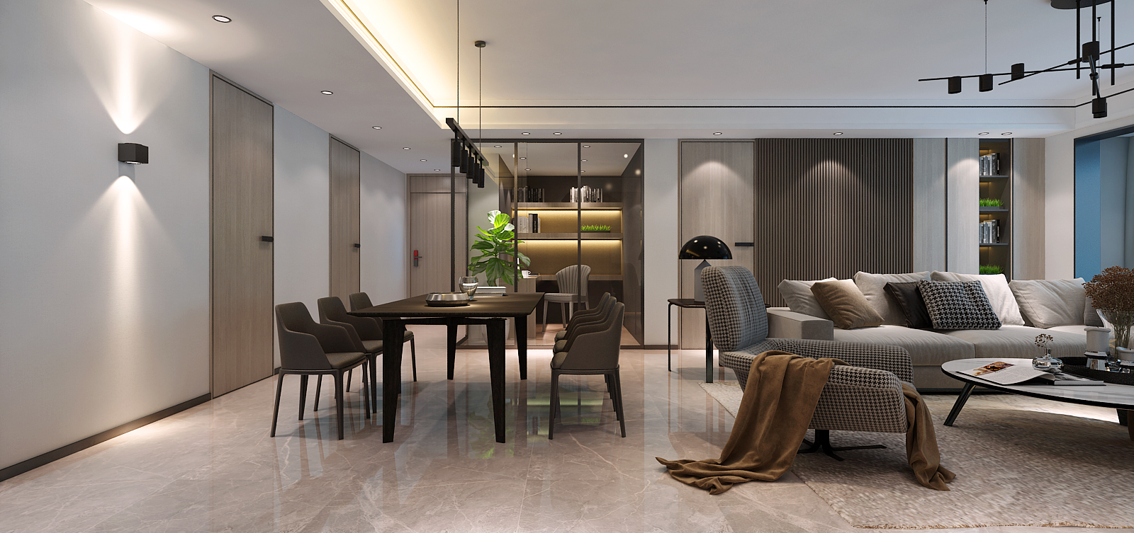 金地樾檀山160m2现代风格,细节成就品质