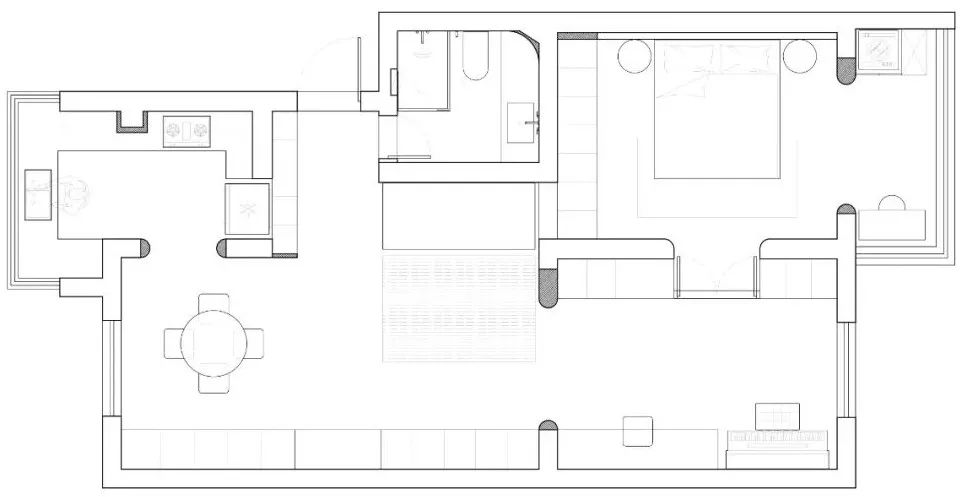 95后83㎡婚房设计,奶油色艺术涂料,让家告别喧嚣,享受自在与舒适!