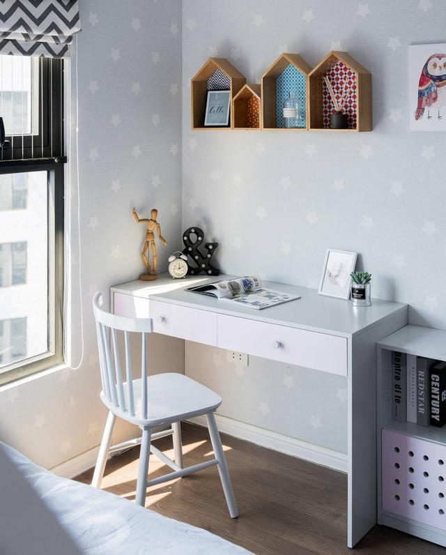 70小两居,俩娃一屋儿童房规划给力,空间很挤,但足够幸福温馨