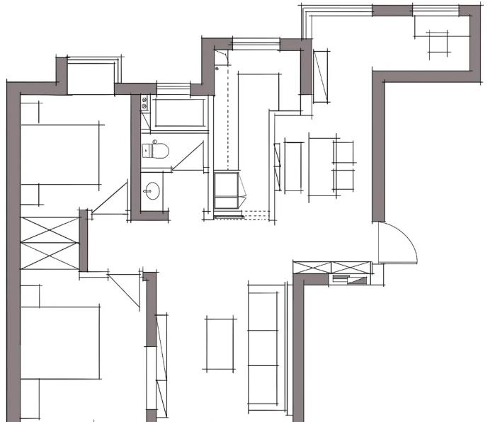 墙面只刷乳胶漆，全屋下来就花6万7，这效果出租都有点舍不得了！