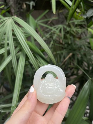 |和田玉弥勒挂件