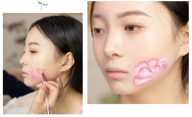 粉底 美妆大赏|水晕鲜花妆，清新透亮的美丽~