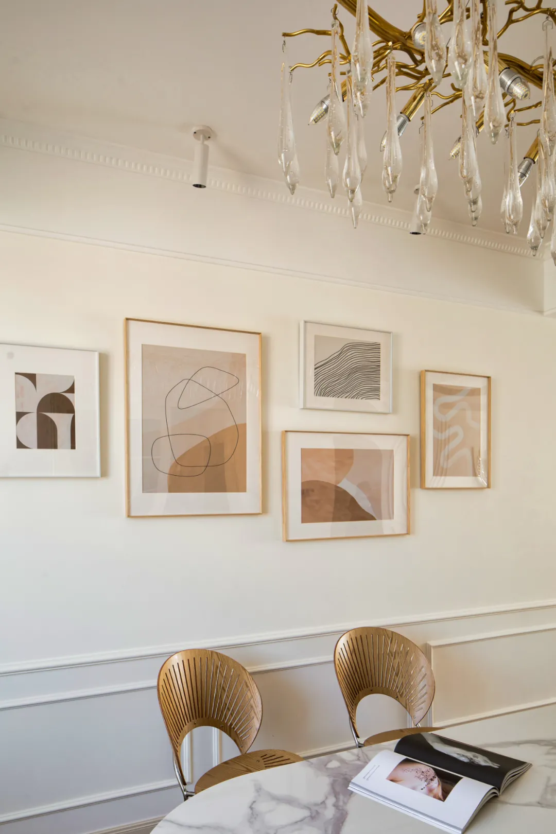 170平米超大落地窗+奶油雾感的梦幻帘，暖阳下的温柔轻法式！