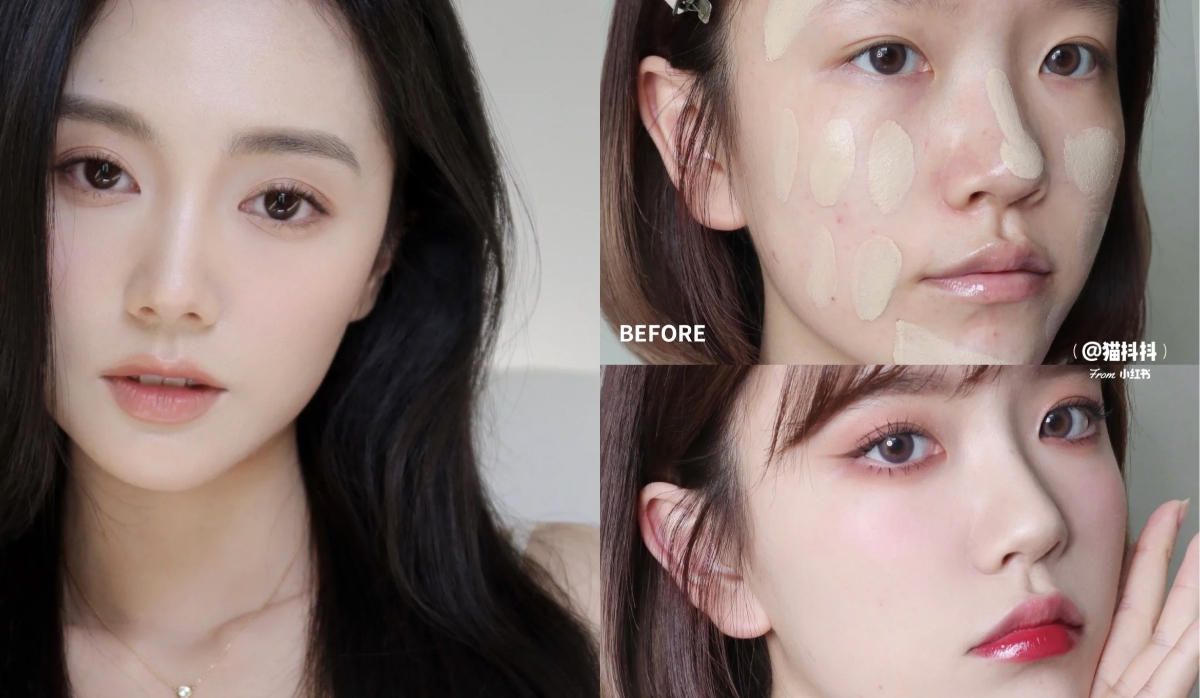 女孩 「减法化妆术」4重点，快速完妆打造原生感透明妆容