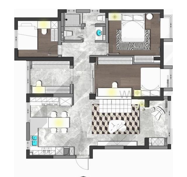 夫妻俩爆改121,只有黑白灰三个颜色,2个人过日子,以极简为主