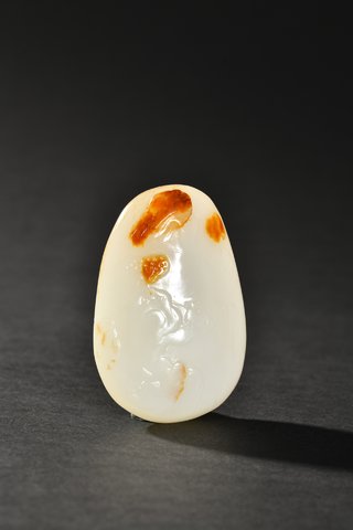 和田玉籽料|和田玉籽料渔翁得利把件