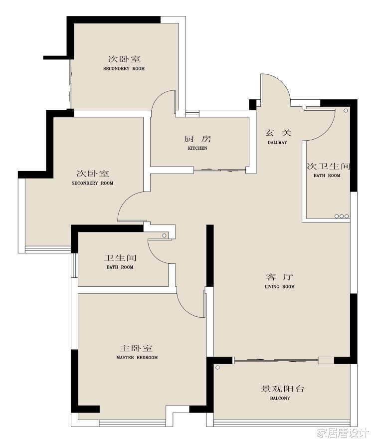 卧室变厨房?这么大胆的设计,估计只有业主敢尝试