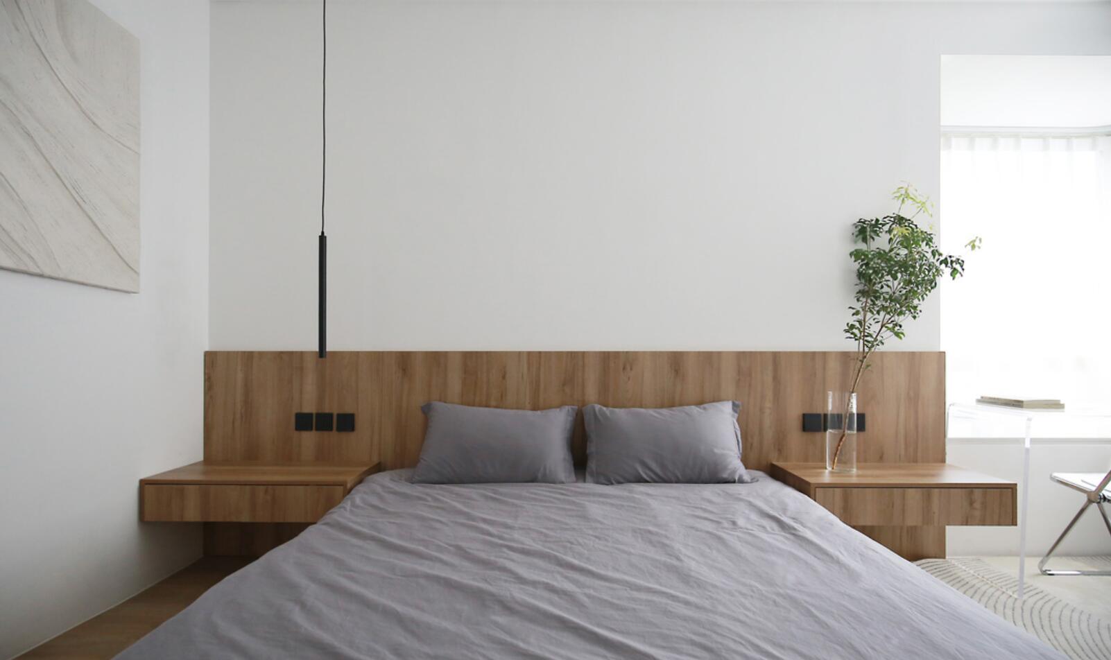 不要窗套,木门做到顶,她130㎡新家,一进门就感觉很清爽