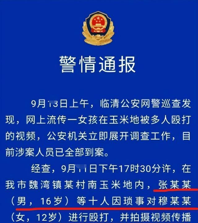 真让人心疼！山东一12岁女孩被10人围殴，处理结果很解气