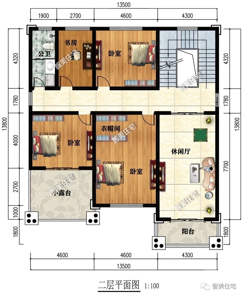 六栋带堂屋设计的简欧别墅,大门不居中放,都是农村建房的方向标