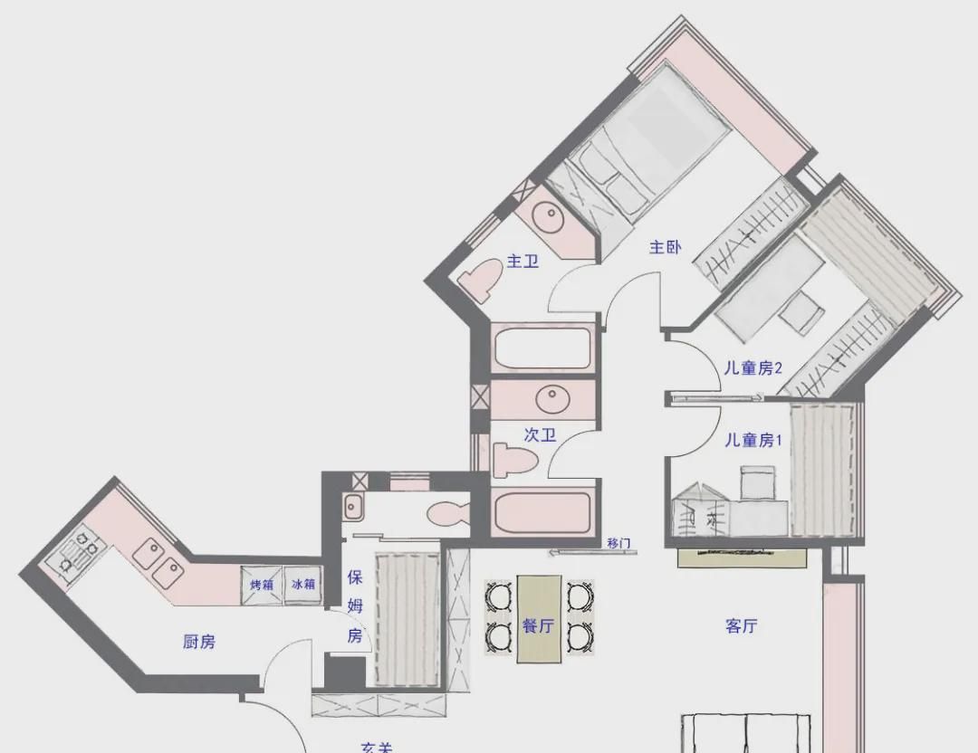 终于知道为什么现代风这么火，四口之家挤72㎡，却藏不住的舒适感