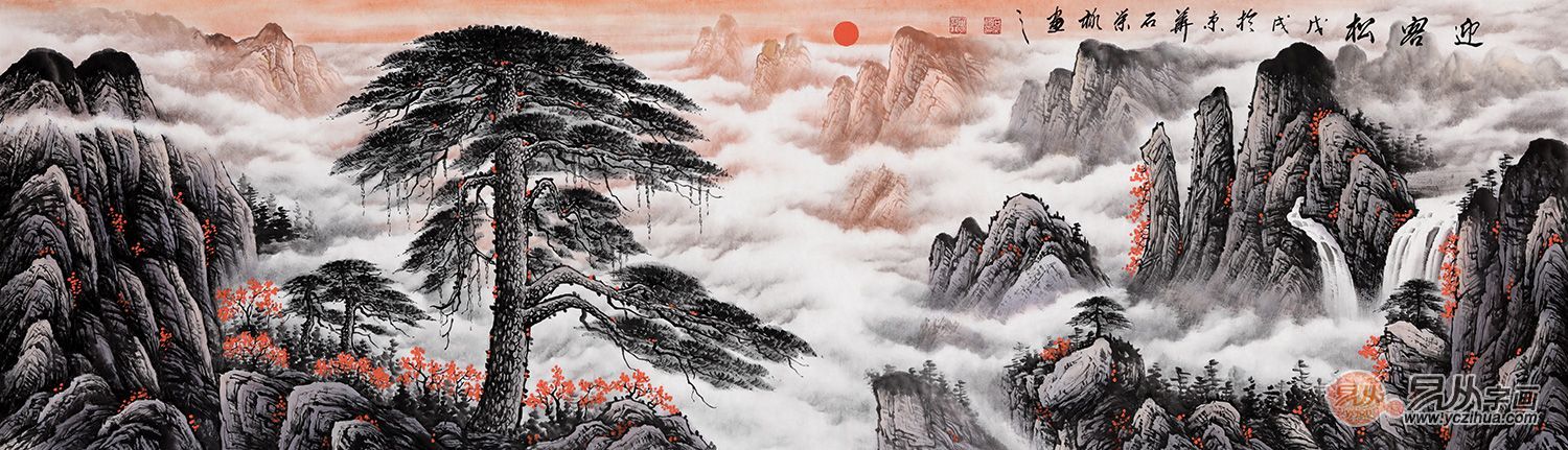 办公室|办公室装饰画 石荣禄水墨山水画欣赏 足以用惊艳来形容