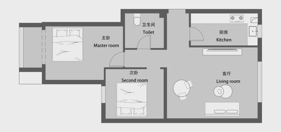 北京老小区的73㎡小户型，变身法式+南洋风的优雅复古美家！