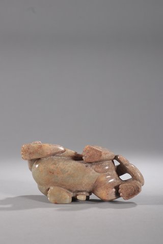 |旧藏-高古玉瑞兽摆件