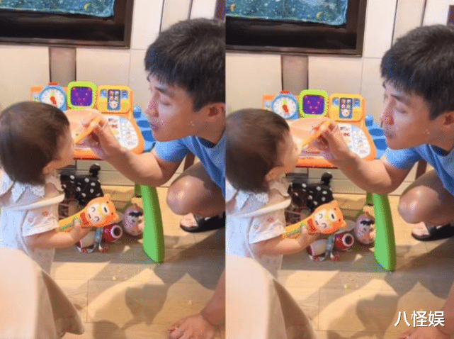 王灿|王灿晒女儿玩粽子童趣满满，小蛋饺穿旗袍超漂亮，皮肤比妈妈还白