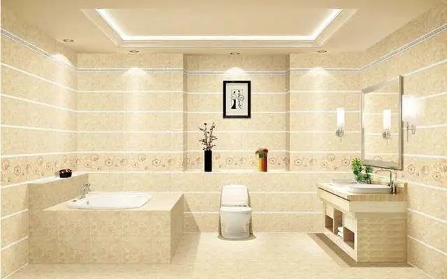 卫生间墙砖底下记得留空一排,有经验的工人都懂,回家我也这样装