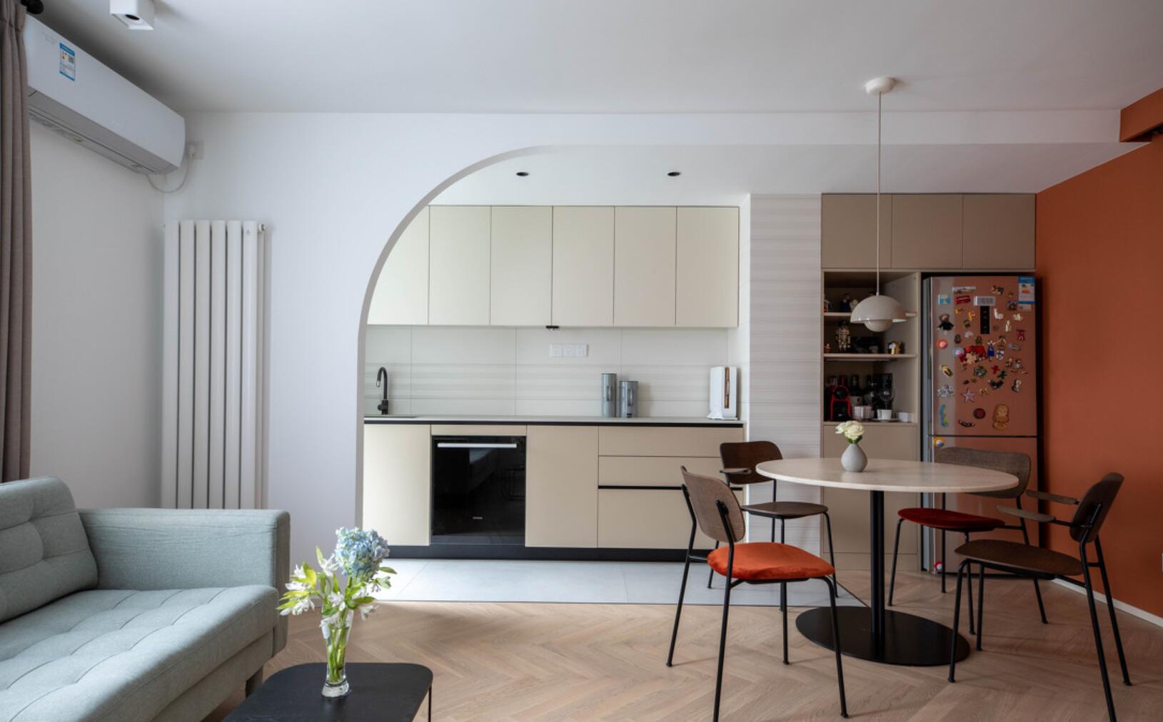 上林|70㎡户型,她以逆向思维,将客厅放在北面,完工后反而明亮多了