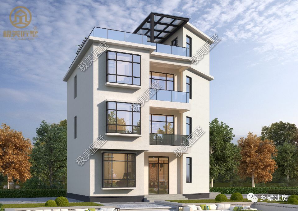 还在为宅基地不规整发愁?这个设计就不错,潮流的现代风