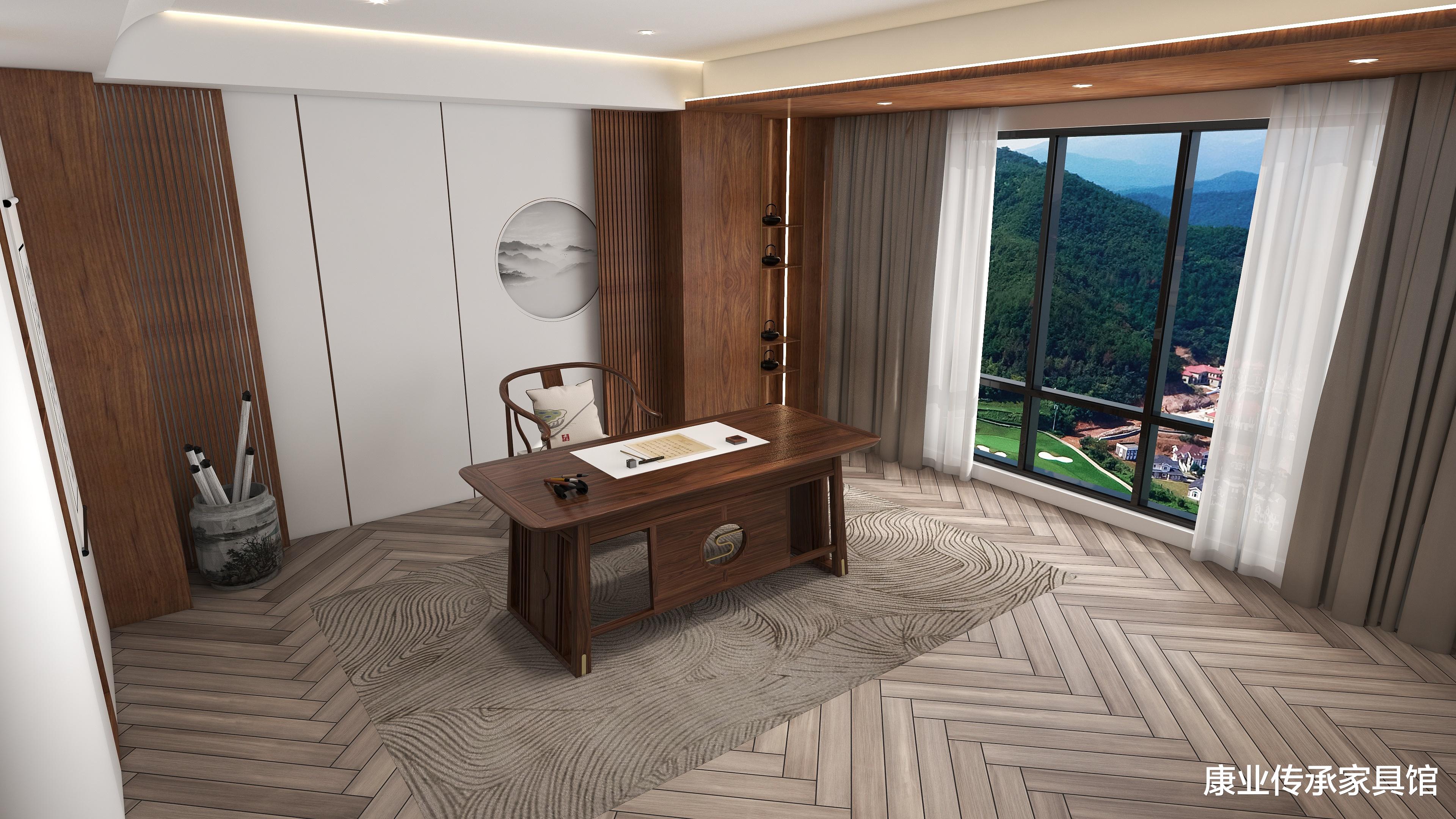 儒雅宁静的新中式风格,让你的书房更有书香气息