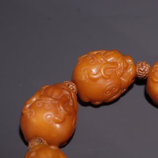 和田玉籽料|旧藏·和田玉籽料貔貅手串