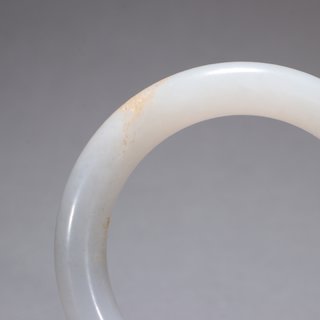 |和田白玉圆条手镯