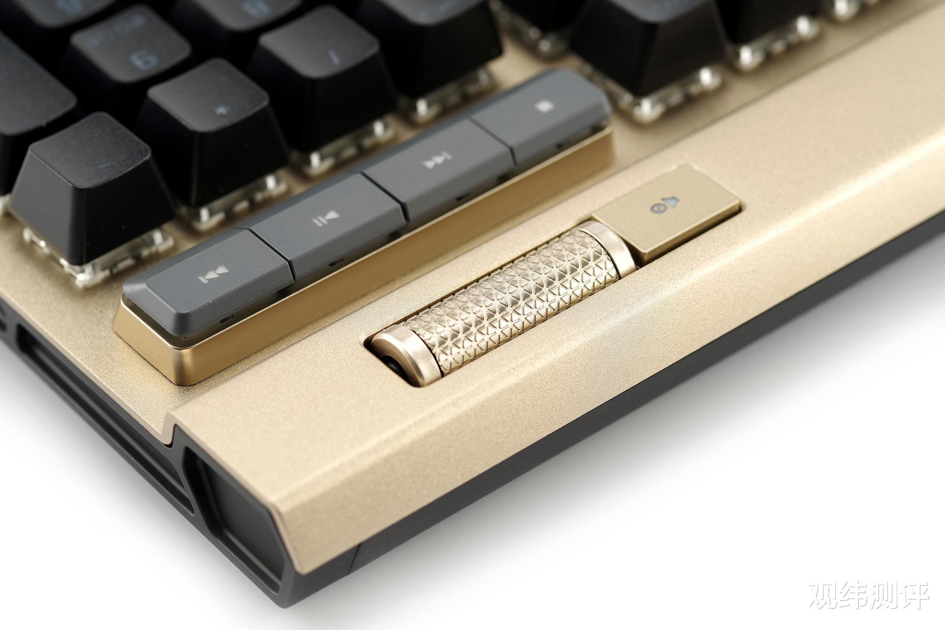 键盘|奢华气质,美商海盗船 CorsairK100 璀璨金机械键盘简评