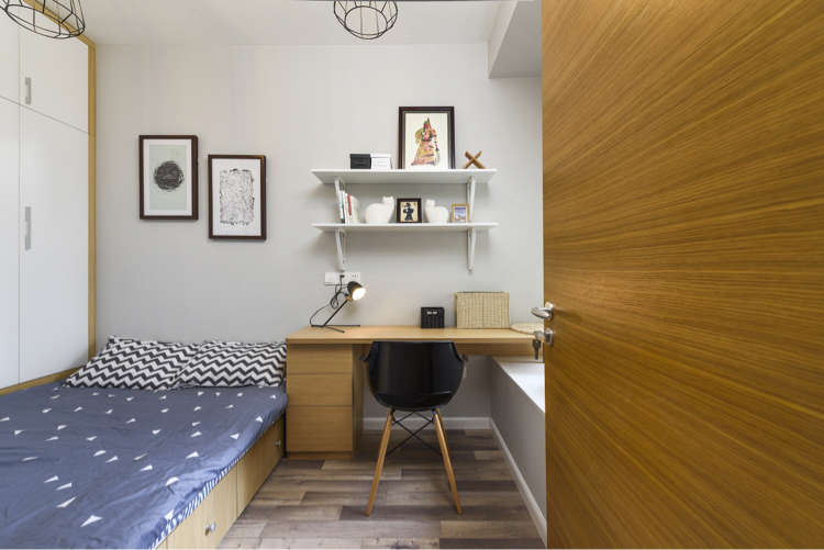 我家那小户型,卧房只能塞得下床,被这么一改,竟然大的恍恍惚惚