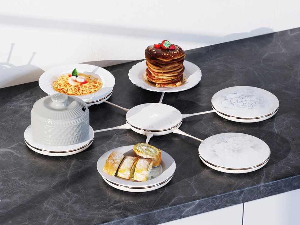 冬日最给力的厨房好物！艾美特花开富贵暖菜板让家人吃上热乎饭菜