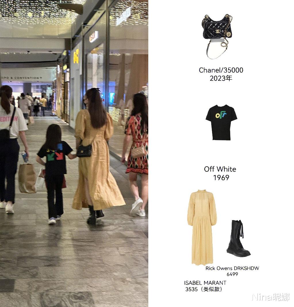 昆凌|昆凌新加坡奢侈品店被偶遇，留直发太有初恋感，7岁女儿穿2千T恤比妈妈还奢侈