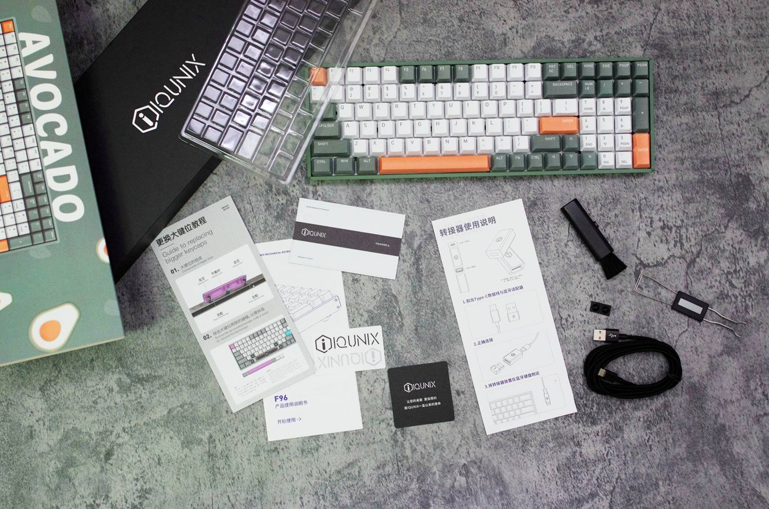 机械键盘|颜值、体积和数字区我全都有,IQUNIX F96 牛油果 机械键盘