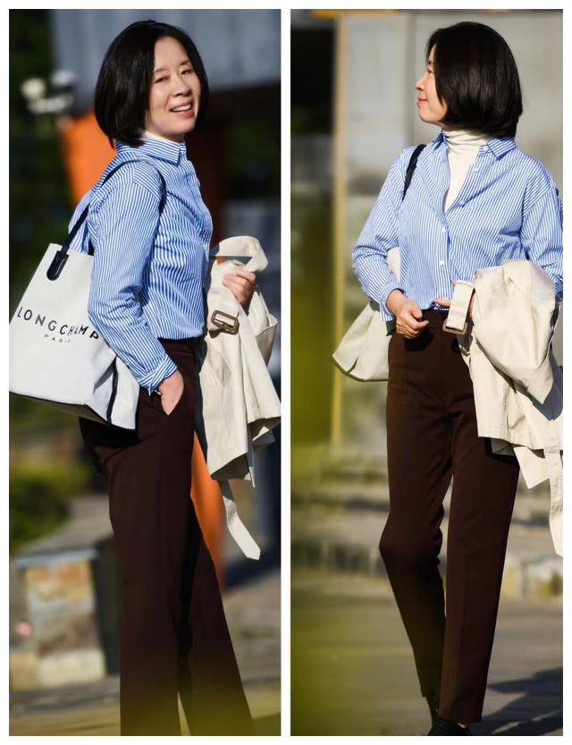 医美 这才是大龄退休女性穿搭，简约大方不浮夸，发型利落精神好