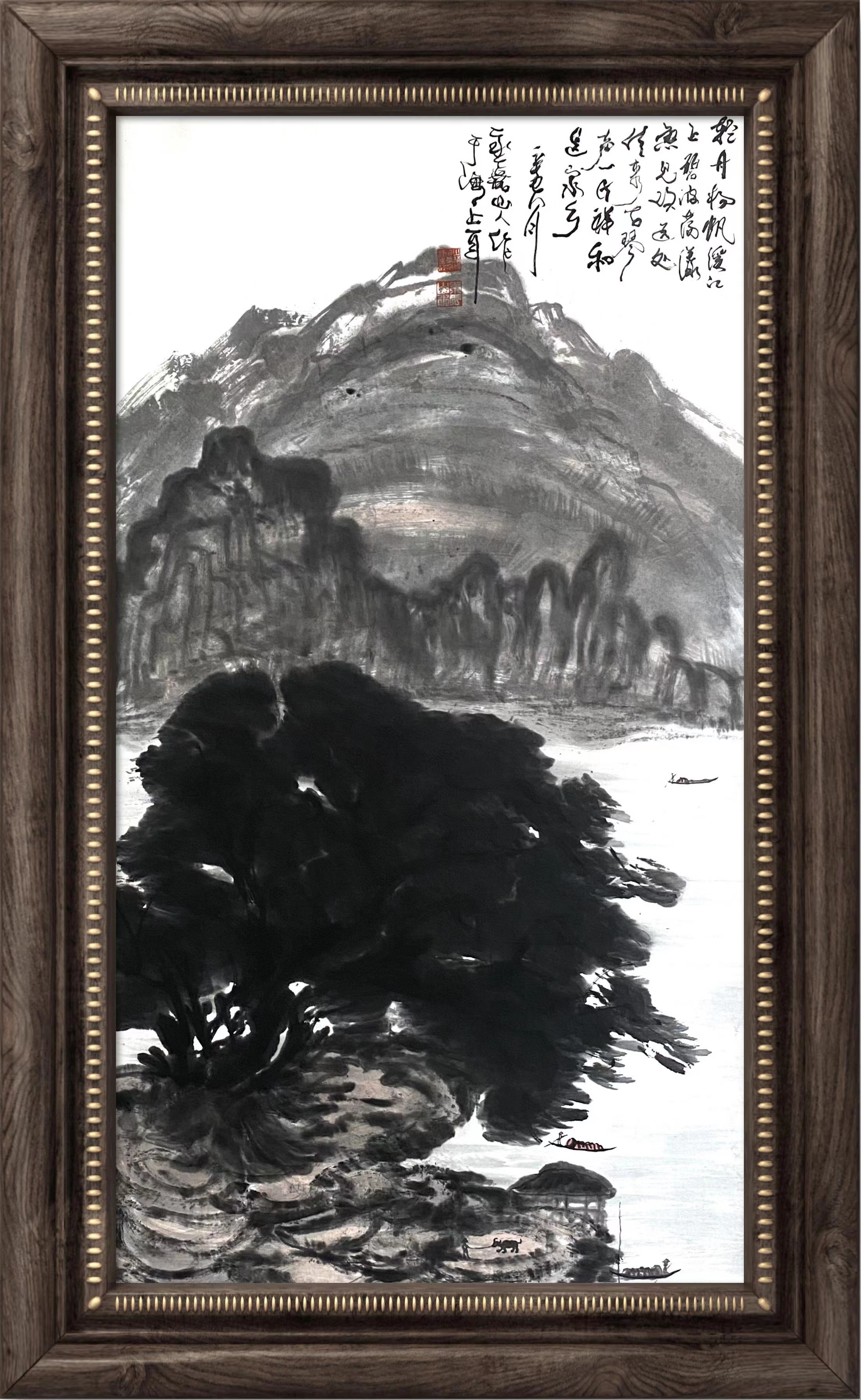 山水画|国画大师朱祖国作品受到收藏市场的热烈追捧