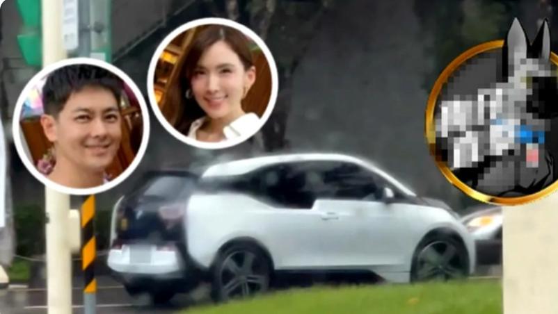林志颖|林志颖妻子接孩子放学，开40万“电动汽车”，雨天行驶缓慢