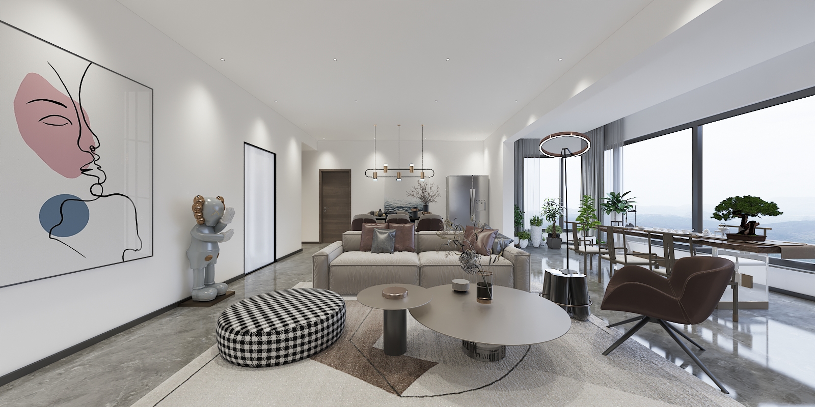 【鲁班装饰】山语桃园143m2现代风格 小资情调