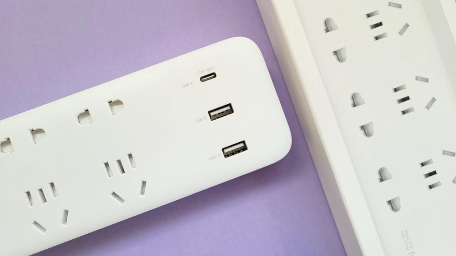 紫米|带你体验一款支持65W快充的ZMI紫米六位延长线插座