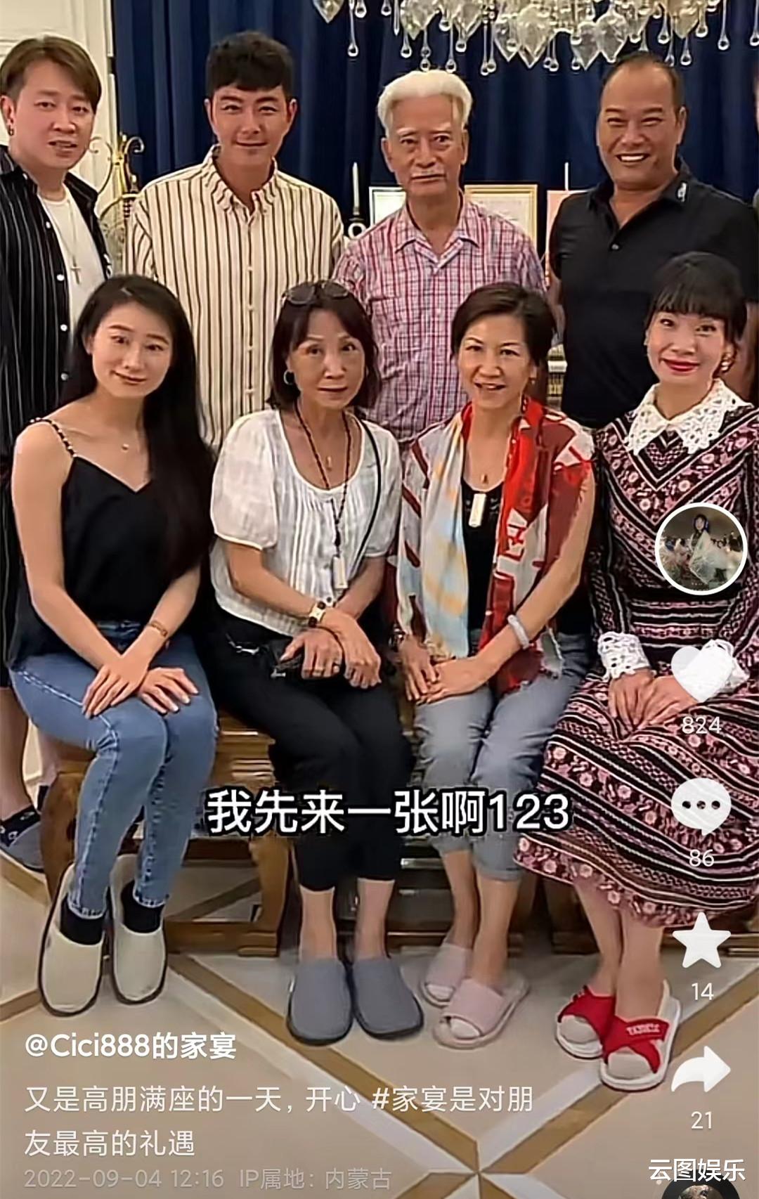 高雄|内地富婆豪宅宴请一众港星!巴掌大鲍鱼螃蟹随便吃,高雄携妻现身