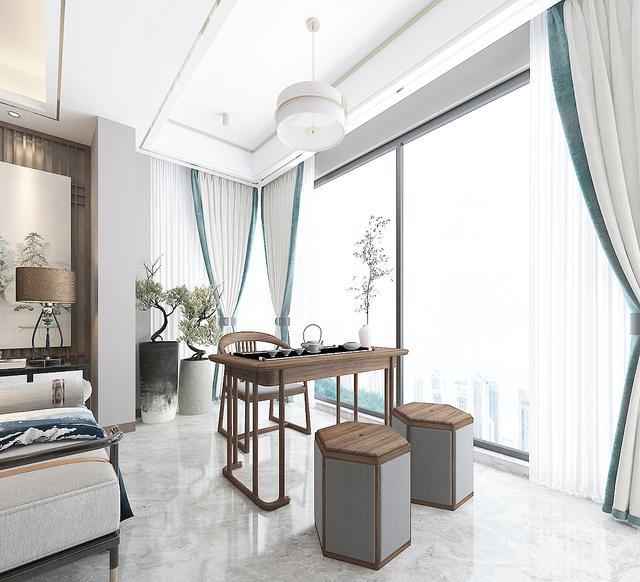 房子装中式,不需要面积有多大,一样能装出效果,这户真的很美