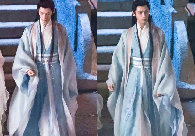 罗云熙|《长月烬明》陈都灵黑衣好美，肤白貌美脖子长，罗云熙这张图很仙