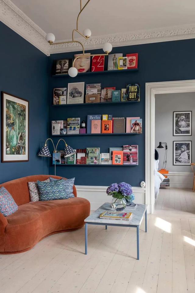 54㎡的家，蓝白配色清新温柔，审美在线又充满文艺气质，美翻了