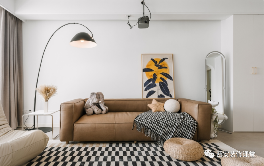 110㎡二手房改造,两室现代混搭