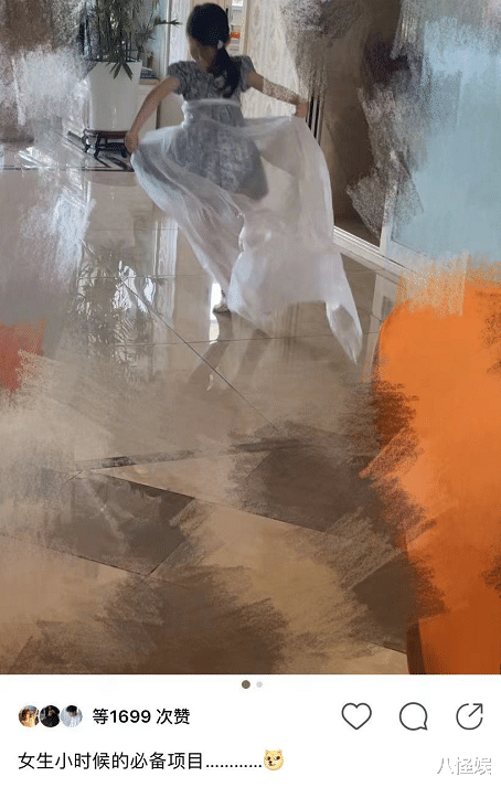 孙怡|孙怡离婚后首晒女儿,室内打满马赛克,大福披塑料袋奔跑好欢快