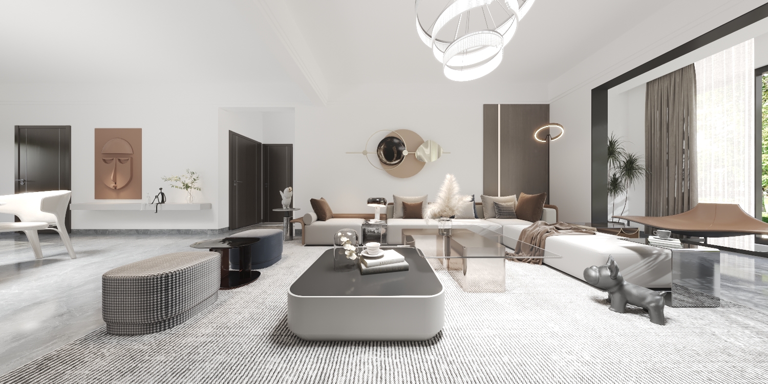 【鲁班装饰】众和康园180m2现代风格 返璞归真