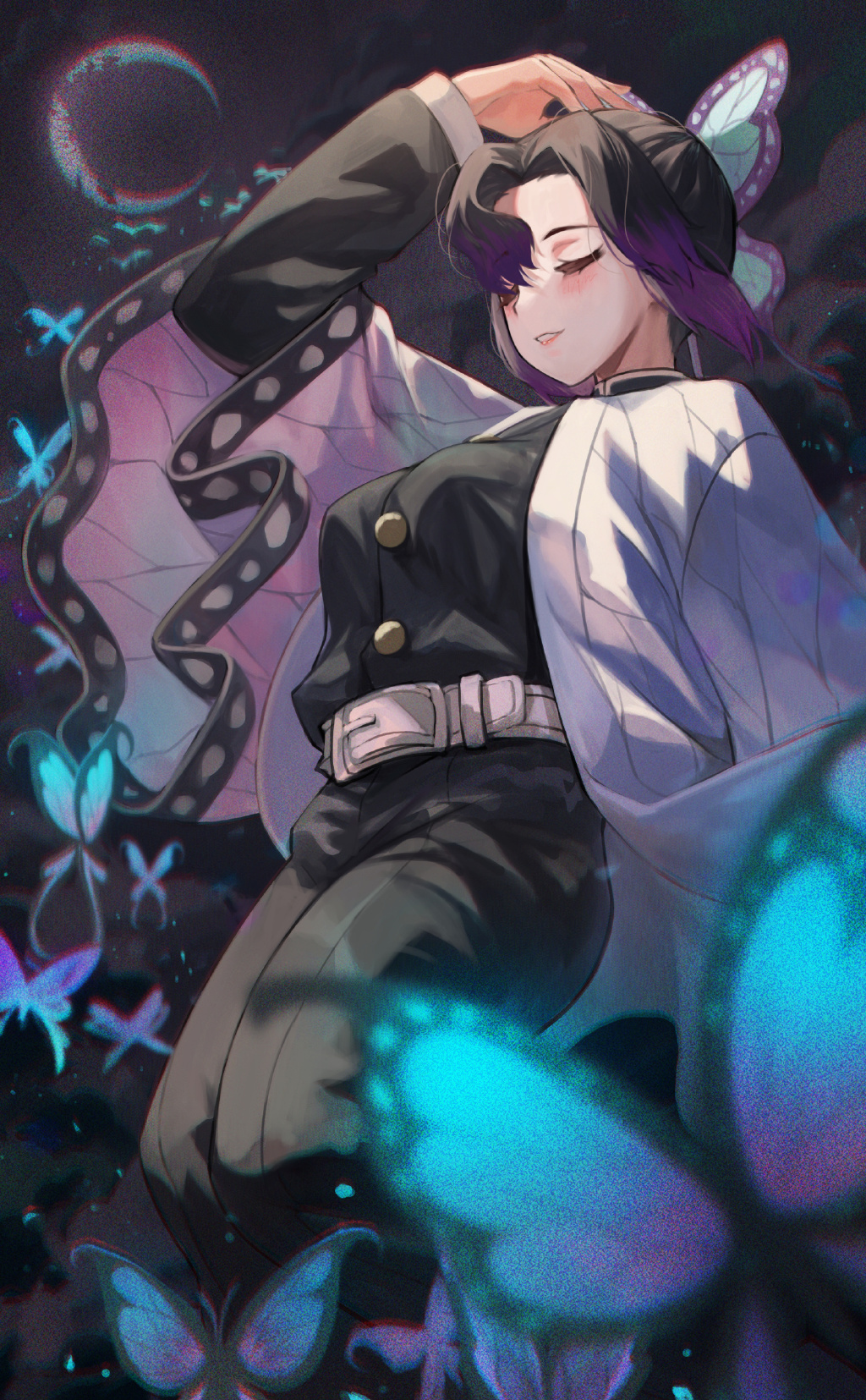 |【动漫壁纸】“玲珑云髻生花样，飘摇风袖蔷薇香”蝴蝶忍壁纸特辑