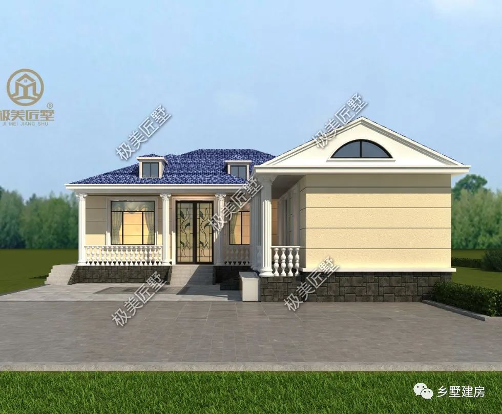 别墅|14.5X24.88米房子不仅要其貌，更要内涵，这个一层简欧表里如一