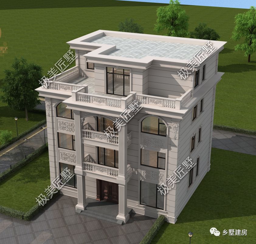 13X11.5米三开间欧式别墅怎么建,看看这款设计,符合你的审美吗