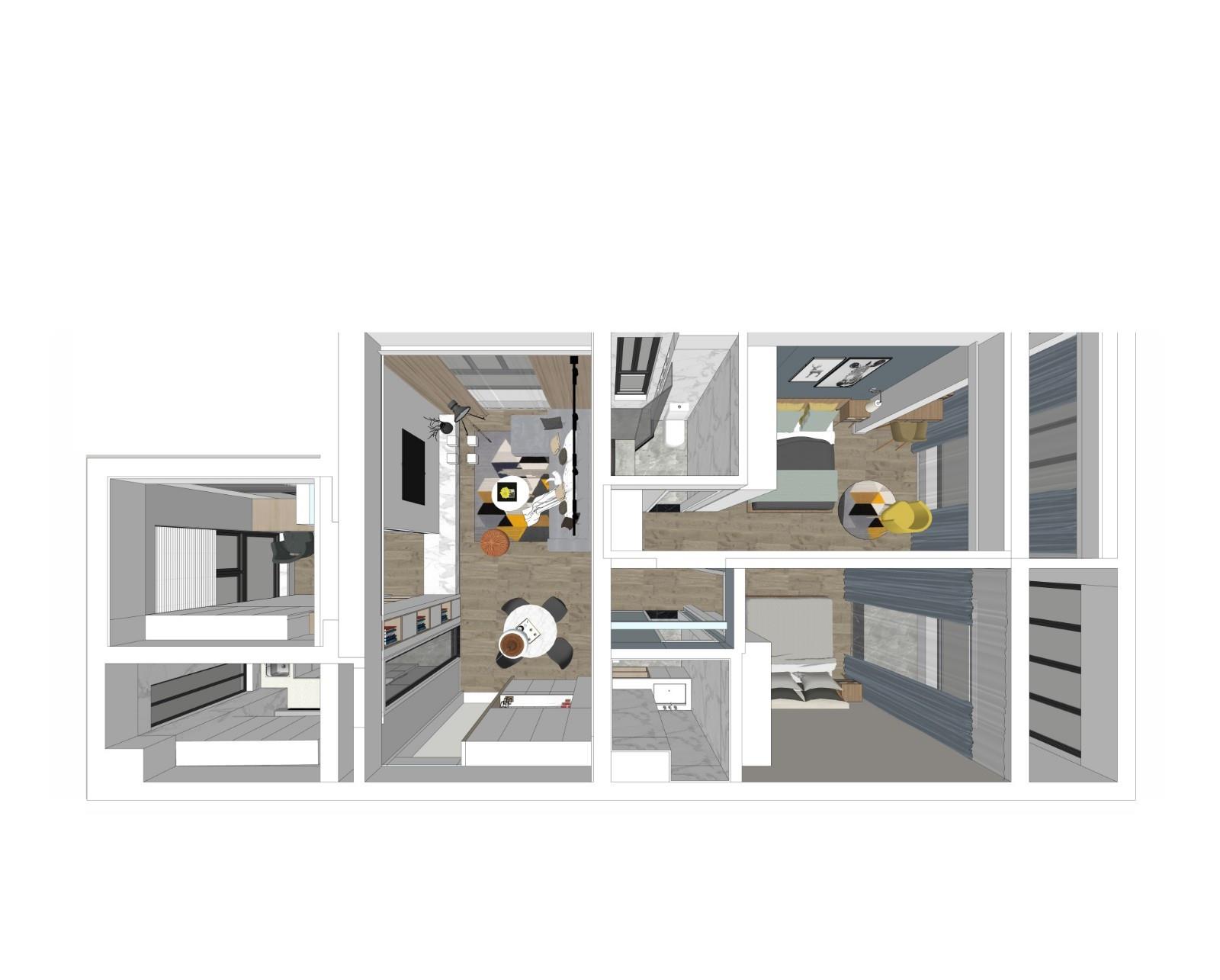 92㎡高层也挤出三房，装完看不出紧凑痕迹，邻居参观完打算照搬！