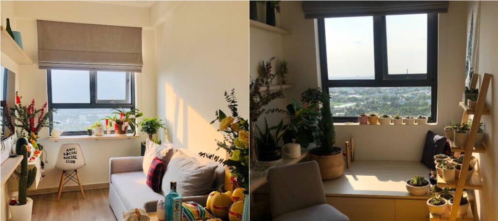 一个人住就是自由,60㎡两居室,一间睡觉一间养花,温馨舒适!