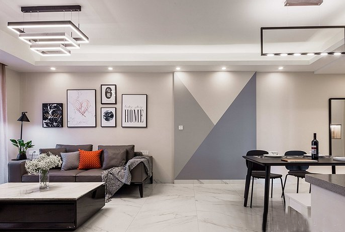 110㎡现代简约新房,半包花6万,打造小夫妻的幸福安乐窝