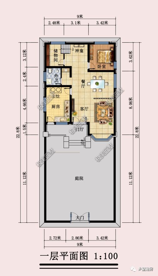 藏不住了！这款开间9米的欧式别墅，颜值实力全都有